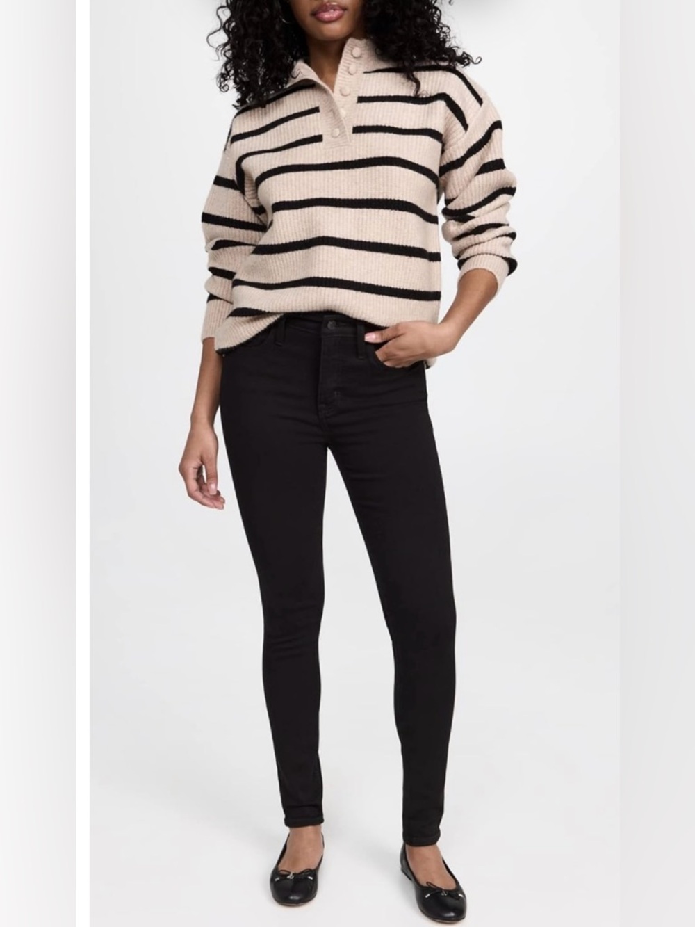 Madewell Black Road Tripper Bennett Wash Skinny Jeans